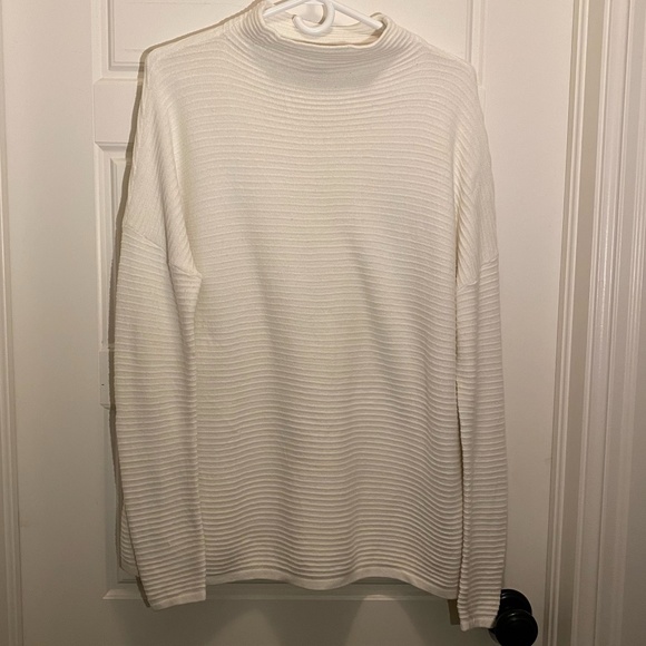 French Connection White Cozy Oversize Cowl Neck Sweater - Picture 1 of 12